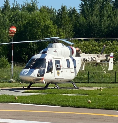 Вертолет в работе